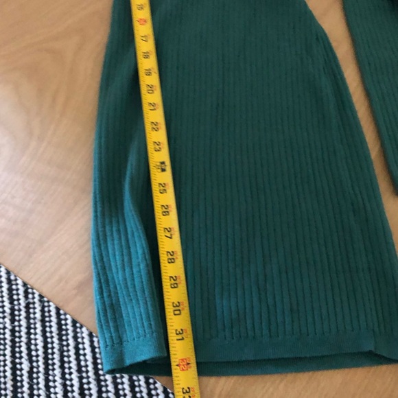 Wilfred Aritzia|Emerald Forest Green Ribbed Long sleeve Bodycon Dress•••Small - Picture 11 of 12